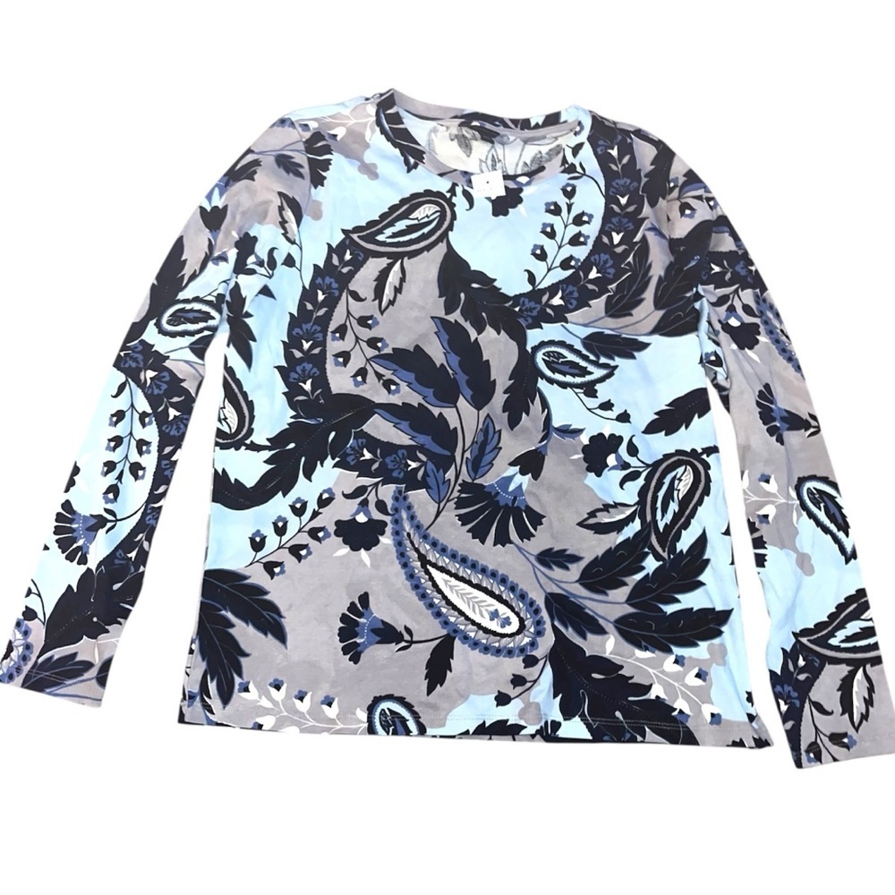 Ann Taylor paisley long sleeve top